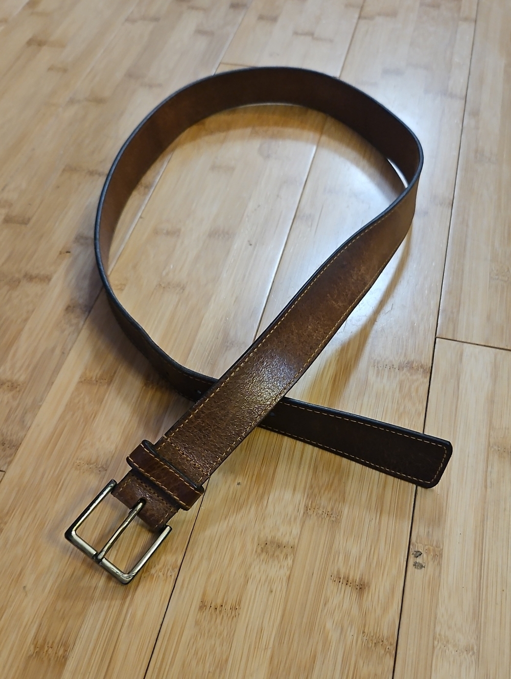 Allen Edmonds Tan/Brown Leather Belt Strap